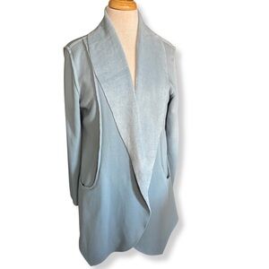 ❄️ Soft Surroundings Light Blue Waterfall Cardigan Coat | M